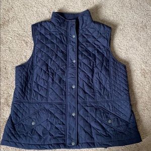 Talbots Navy Blue Vest